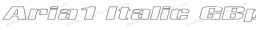 Aria1 Italic GBpc-E字体转换